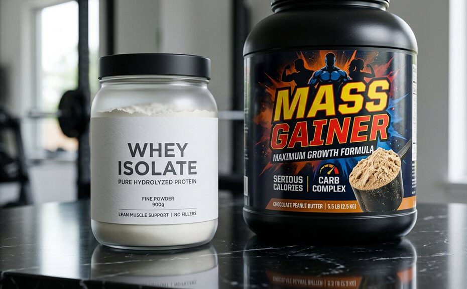 comparison of muscle gain